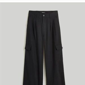 Madewell Black Wide-Leg Pants
